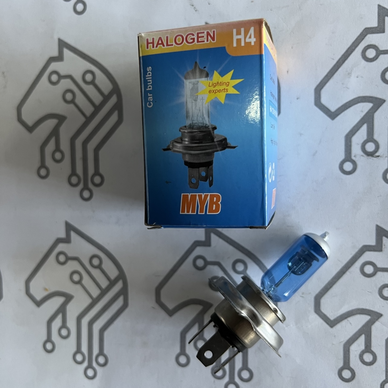 BOMBILLO LUZ BLANCA BASE H4