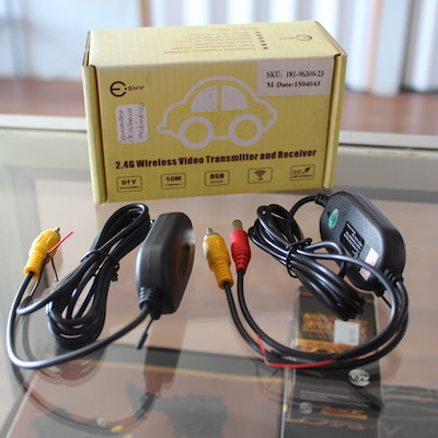 Wireless Video Transmitter and Receiver for Car Backup Camera 2.46 G 